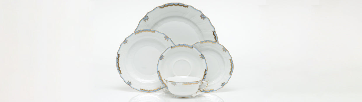Bread and Butter Plate Light Blue Princess Victoria