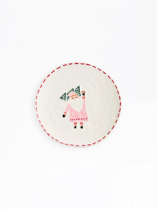 Winter Whimsy Santa Plate