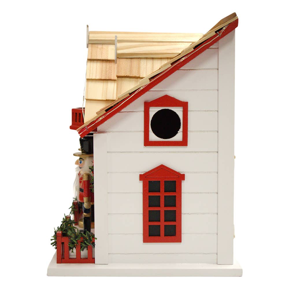 Birdhouse Nutcracker w/LED Lights