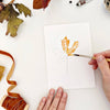 Fall Leaves Paintable Notecard Set