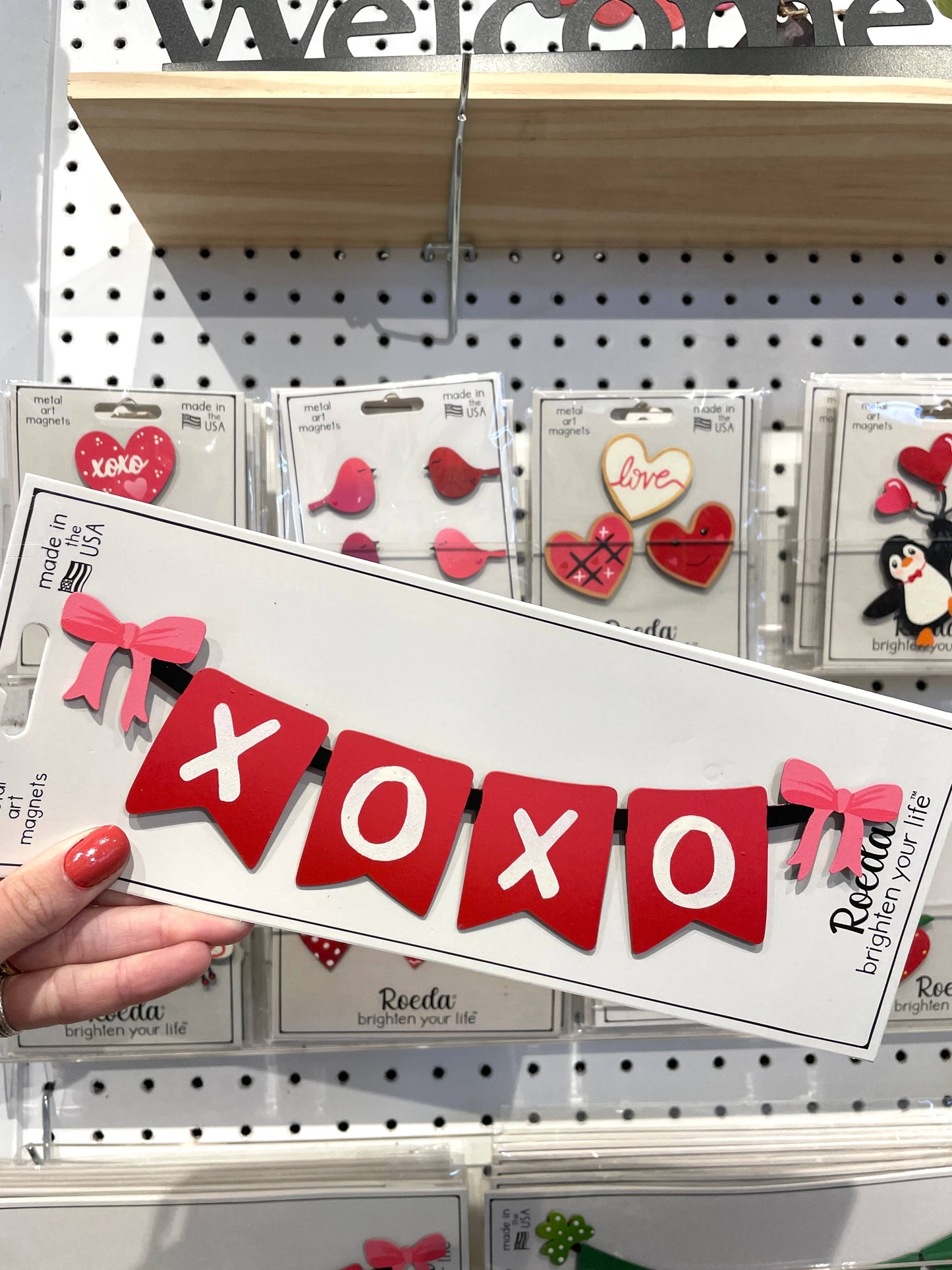 "XOXO" Banner Magnet