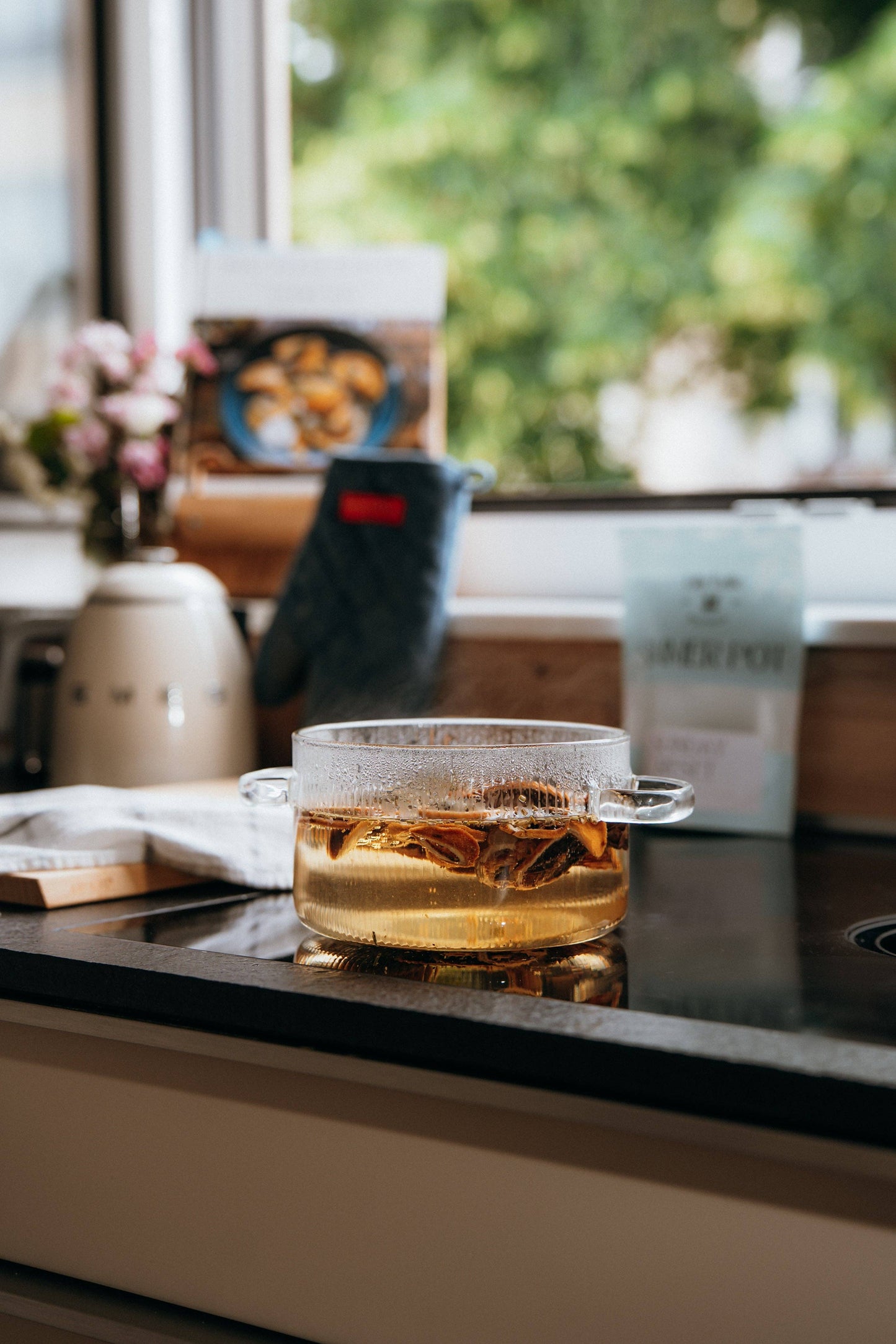 Wood & Glass Simmer Pot