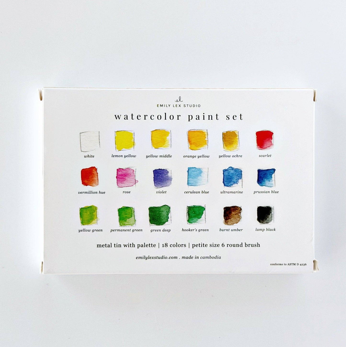 Watercolor Paint Set with Brush