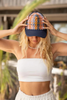 Hat Navy Loom Serenity Knot BB Citron