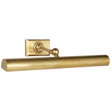 18" Cabinet Maker's Picture Light in Hand-Rubbed Antique Brass