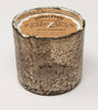 Matte Gold Artisan Blown Glass Tumbler Candle: Bourbon Vanilla