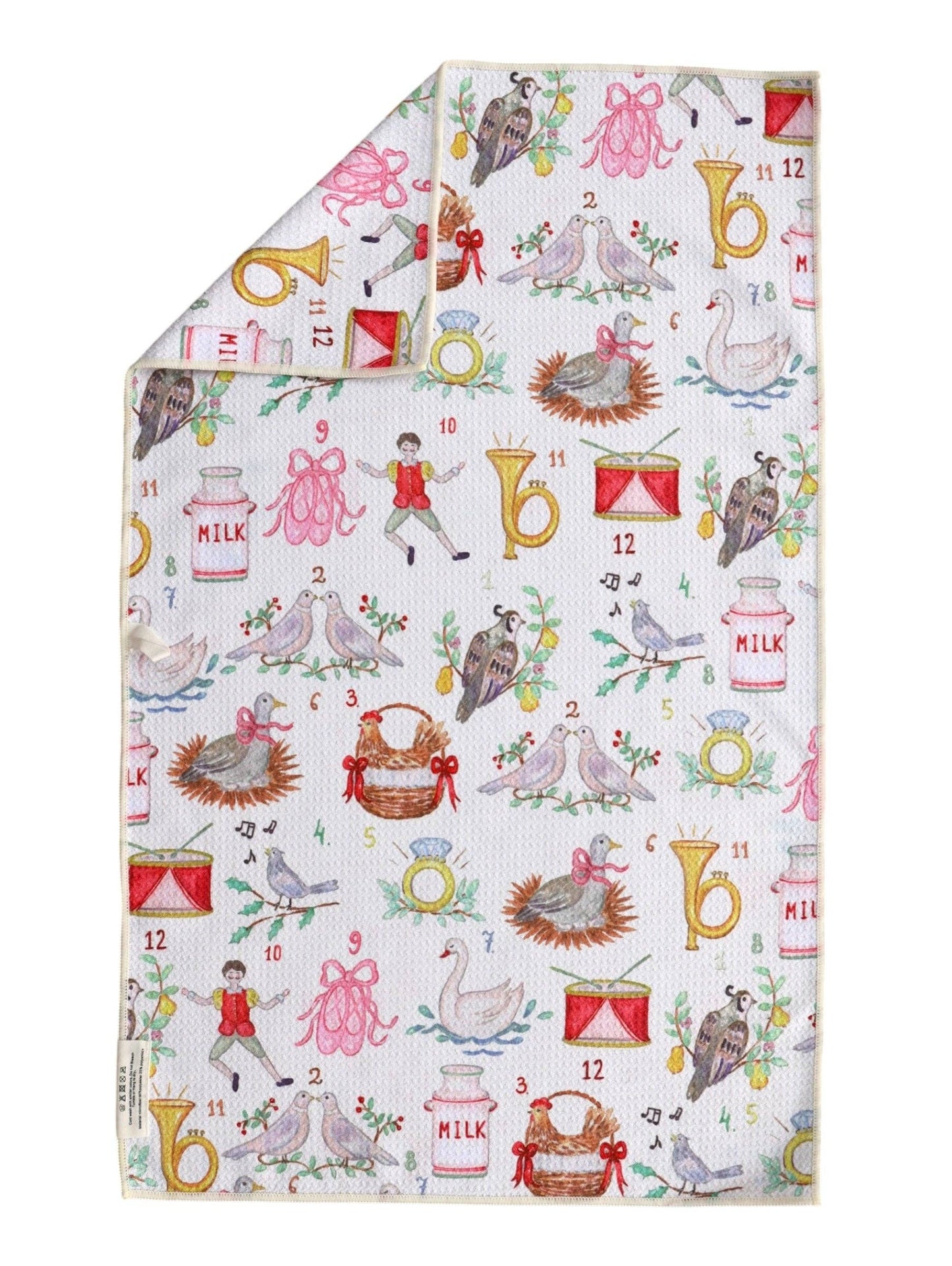 Partridge in a Pear Tree: Double-Sided Hand Towel