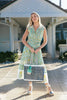 Tote Large Navy Coastal Cable Citron