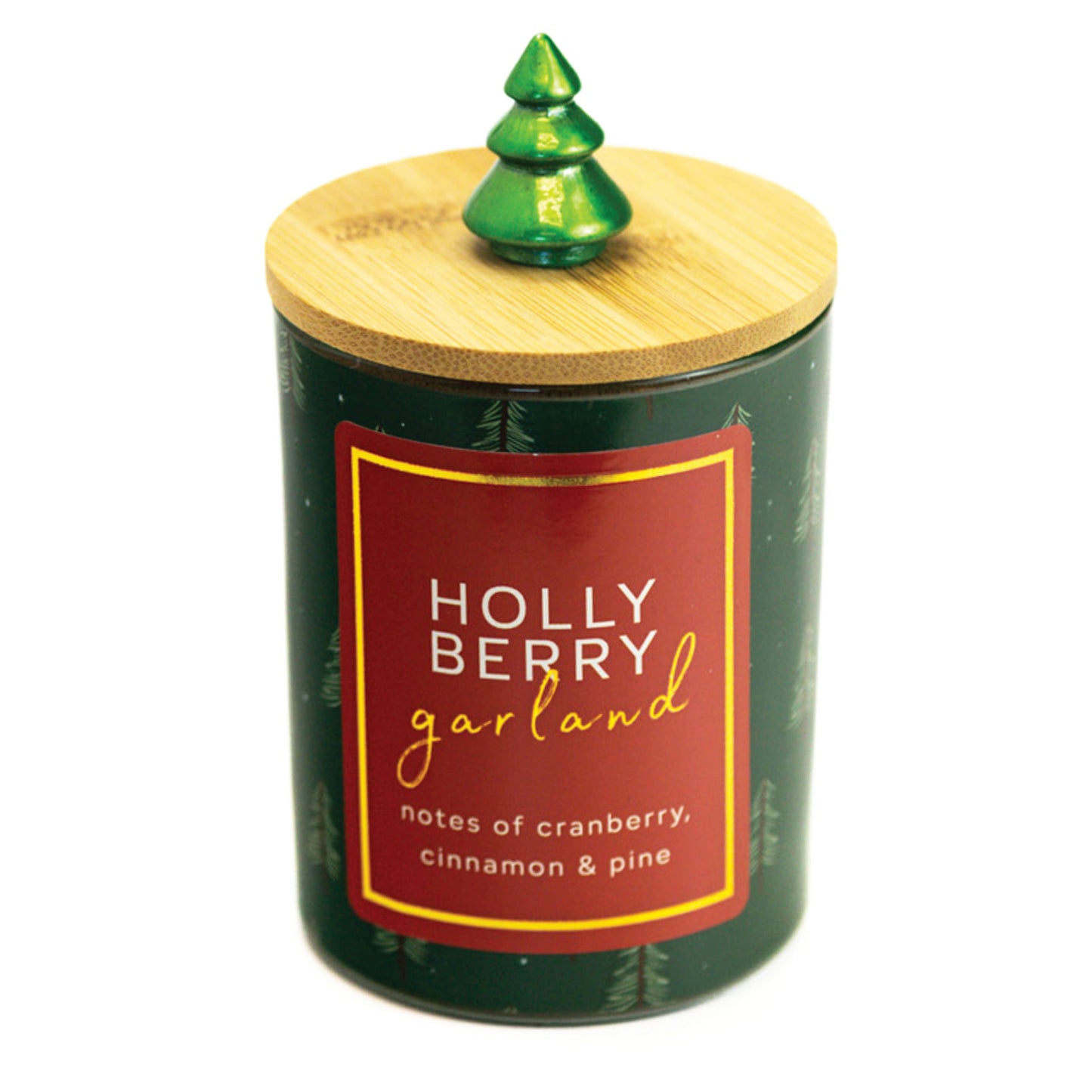 Holly Berry Garland Candle