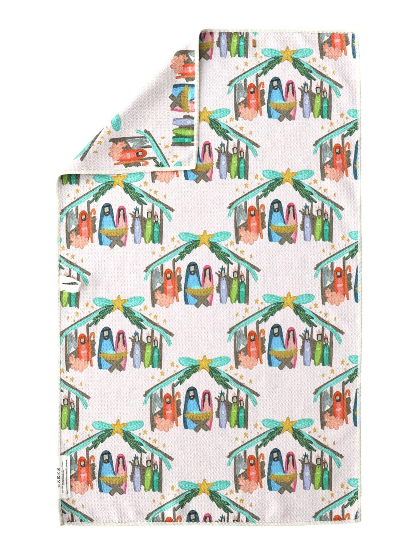 Away in a Manger: Double-Sided Hand Towel