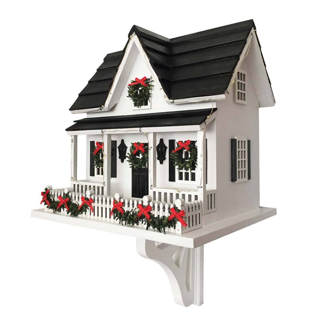 Birdhouse Holiday House w/LED Lights