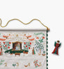 Nativity Embroidered Hanging Advent Calendar