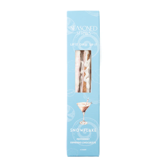 Snowflake Straw 6ct.
