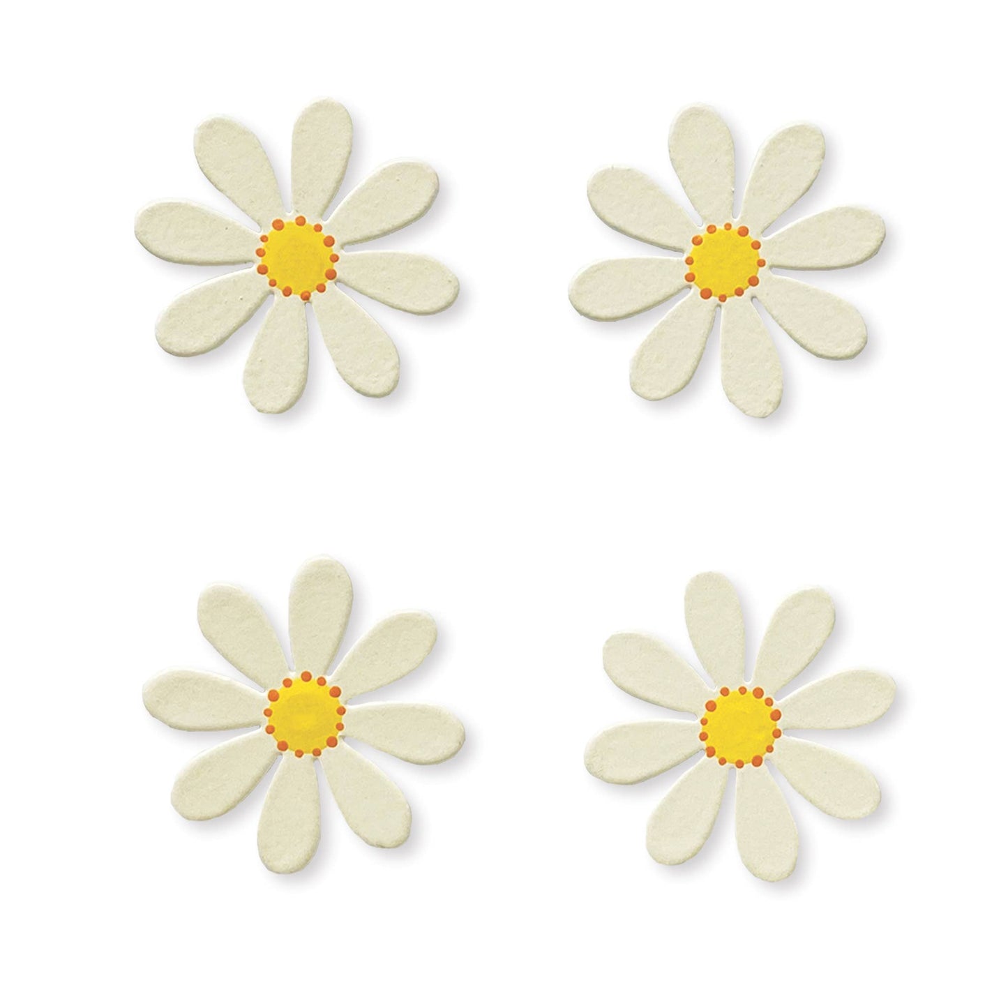 Daisy Magnets S/4 White