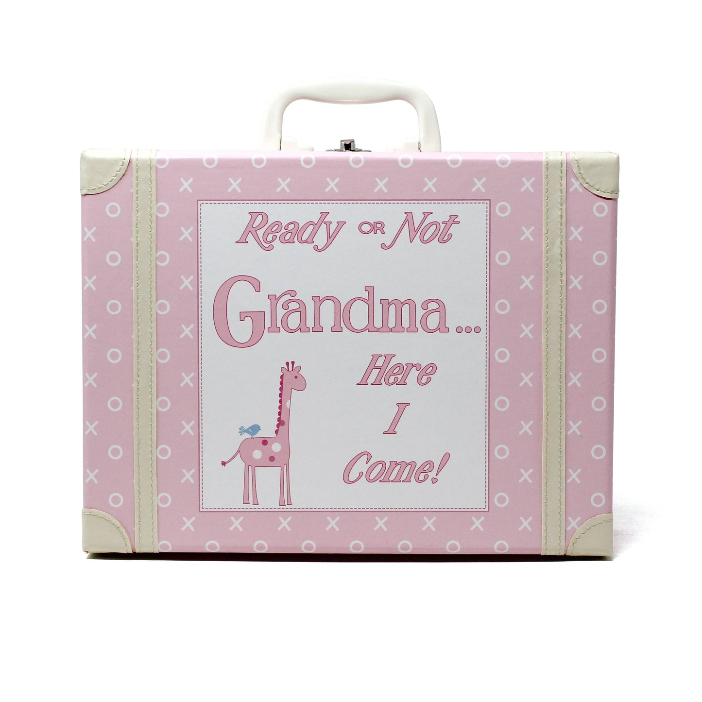 Going To Grandma's XO Suitcase Pink With Swaddle