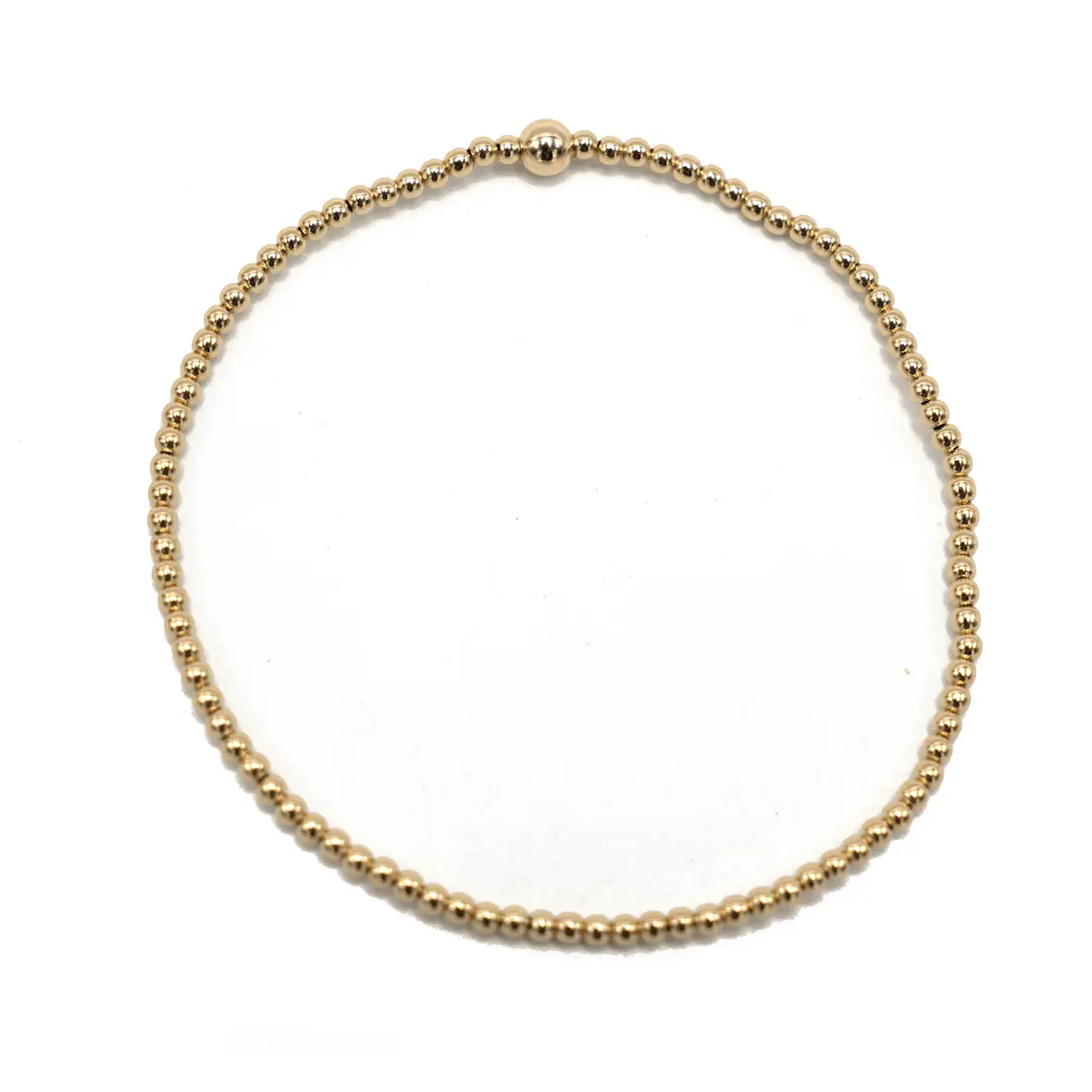Karma Single Bead Gold Filled Bracelet-Erin Gray