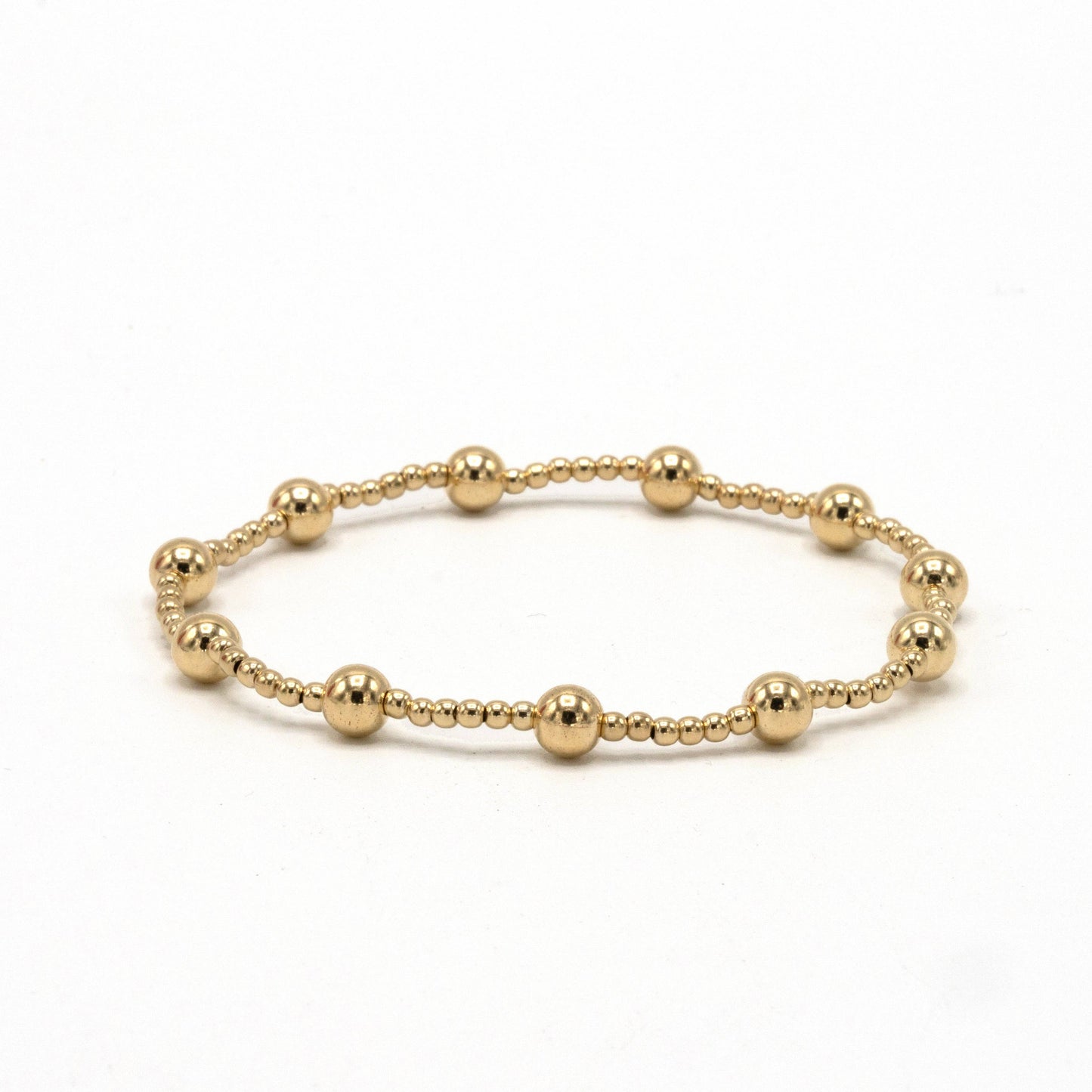The Malibu  Gold filled Beaded Bracelet-Erin Gray