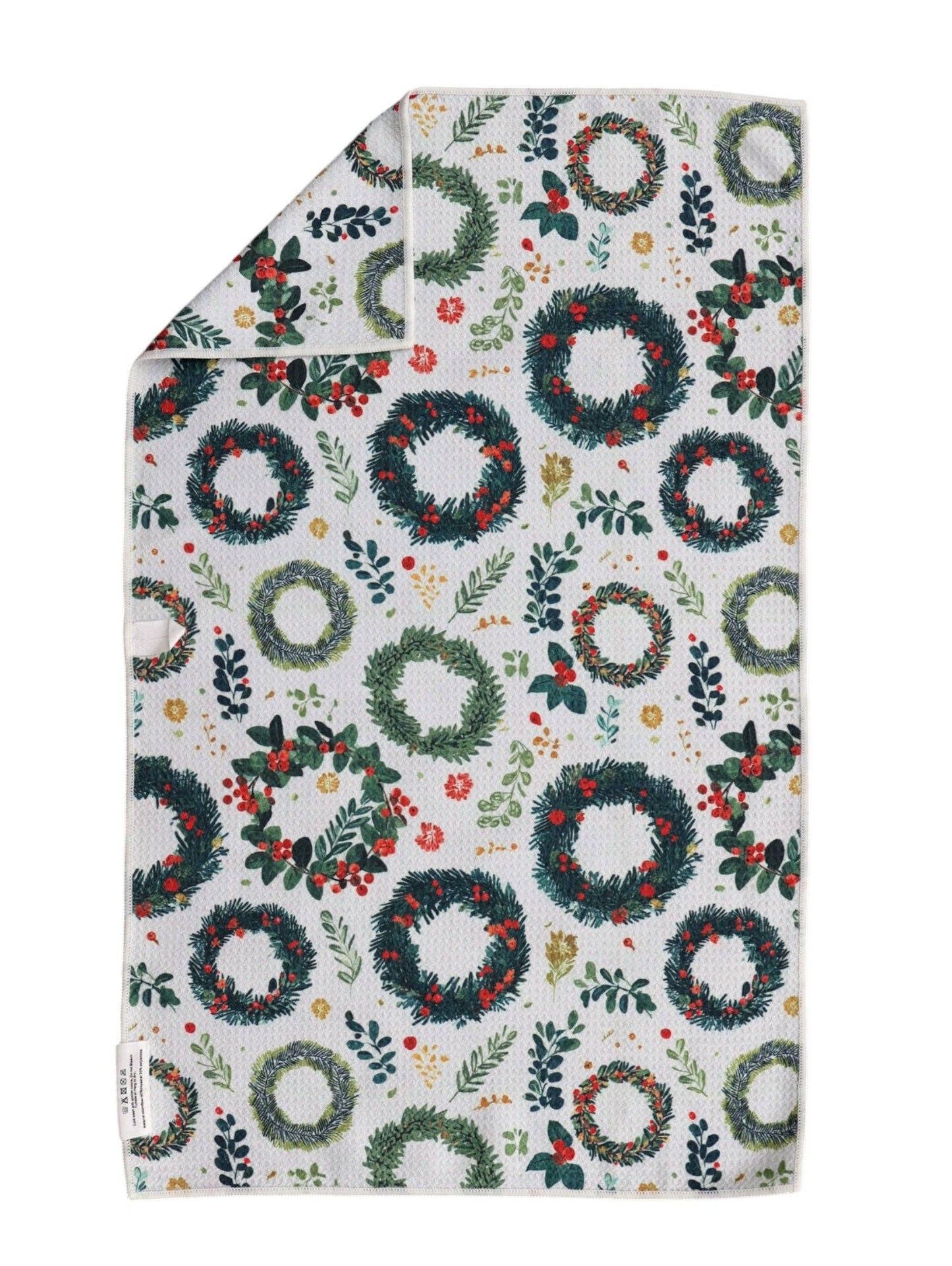 Front Door Greens: Double-Sided Hand Towel