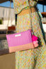 Clutch Large Melon Rose Lemon Drop Citron