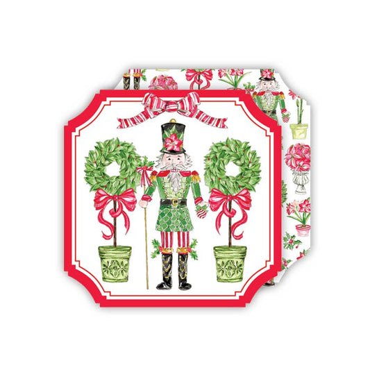 Poinsettia Nutcracker with Topiaries Ticket Coaster