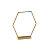 Hexagon Ornament Stands: Gold / Tall