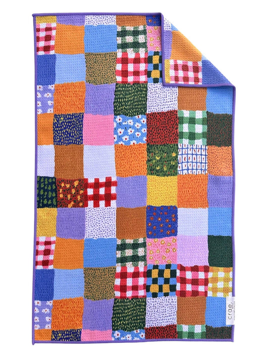 Patchwork Quilt: Double-Sided Hand Towel