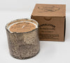Matte Gold Artisan Blown Glass Tumbler Candle: Bourbon Vanilla