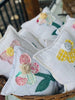 Upcycled Vintage Flower Quilt Pillow Handcrafted Home Decor