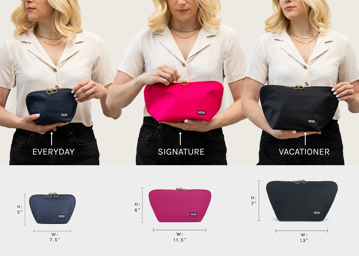Vacationer Large Nylon Cosmetic Bag