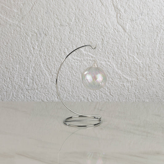 Ornament Stand Chrome 6"