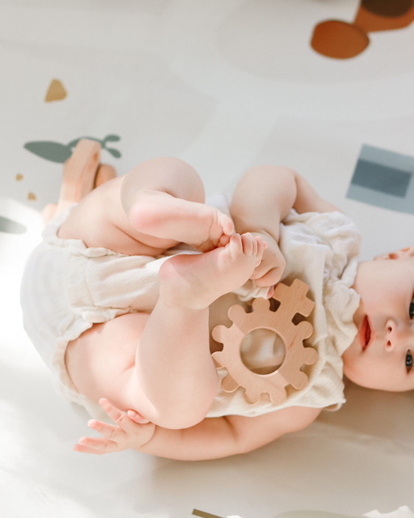 Baby's First Rosary Wooden Teether