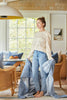 The Lightweight Blanket - Windowpane Cornflower: Lightweight