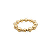 Gold filled Waterproof Stretch Ring-Erin Grey