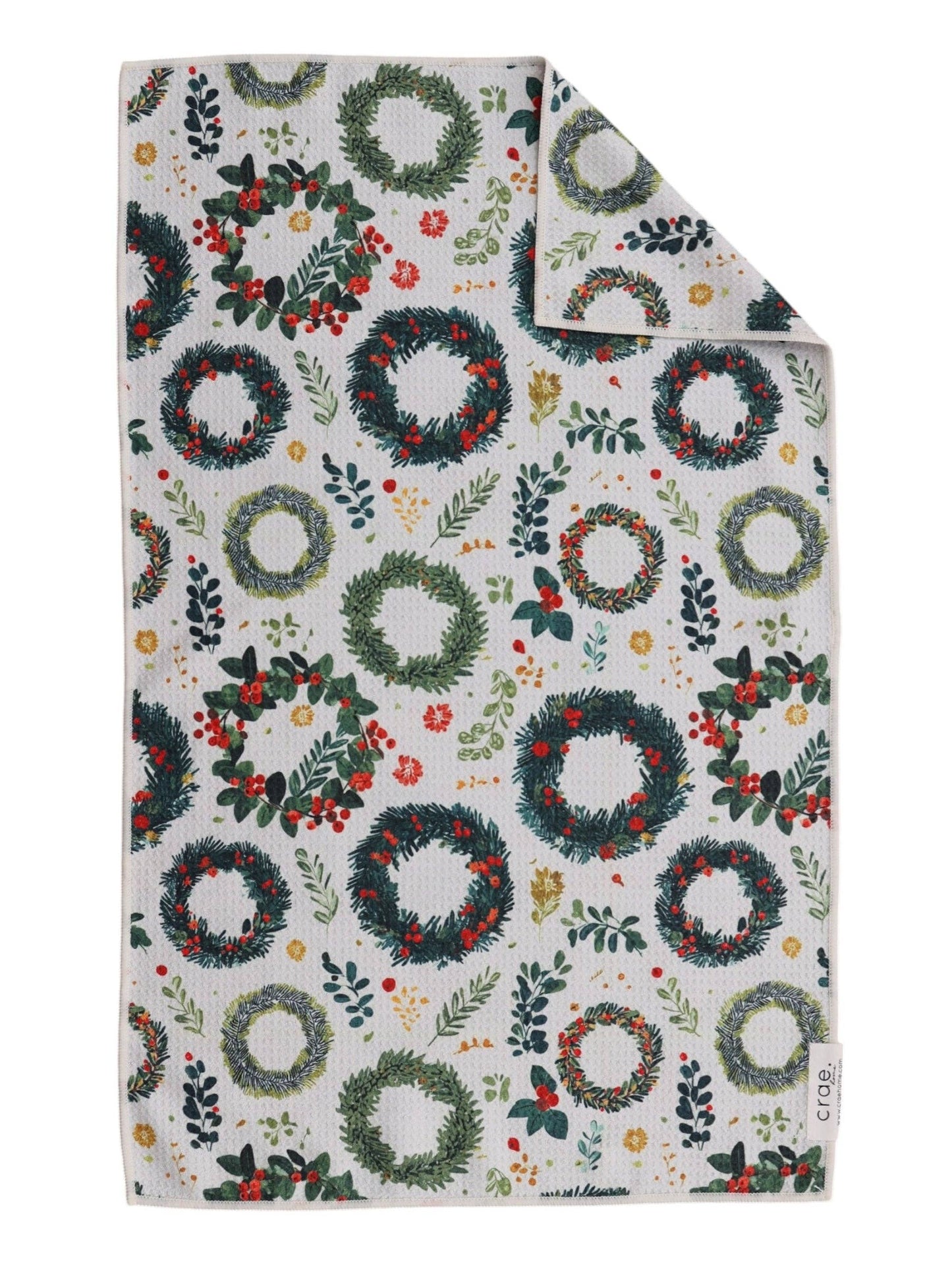 Front Door Greens: Double-Sided Hand Towel