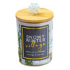Snowy Winter Village Candle