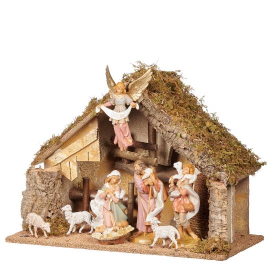 8-figure Nativity with Italian Stable –Fontanini
