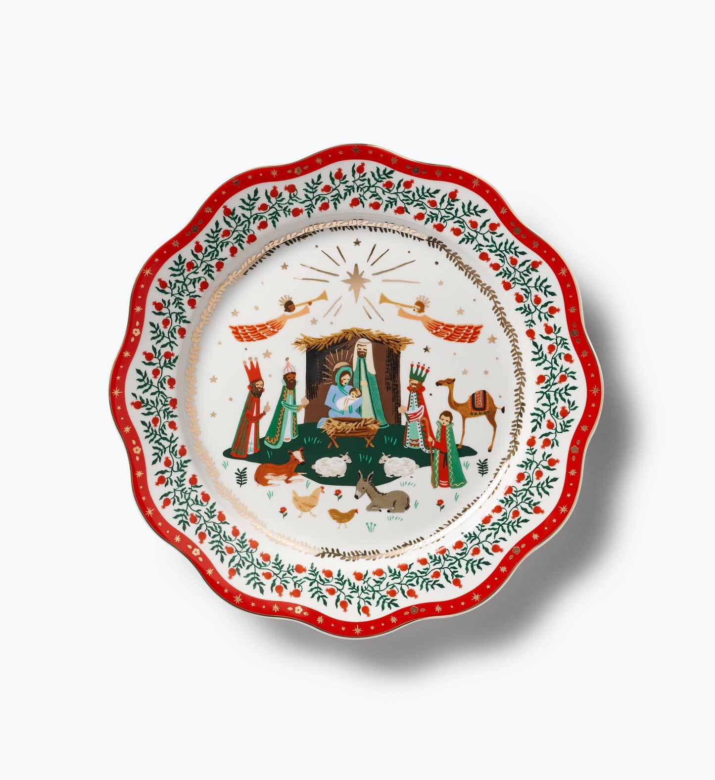 Nativity Porcelain Dinner Plate Set