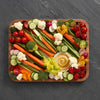 Acacia Cutting Board with White Handles