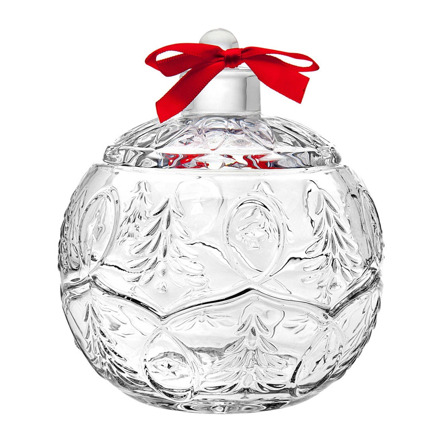 Christmas Ornament Covered Glass Box