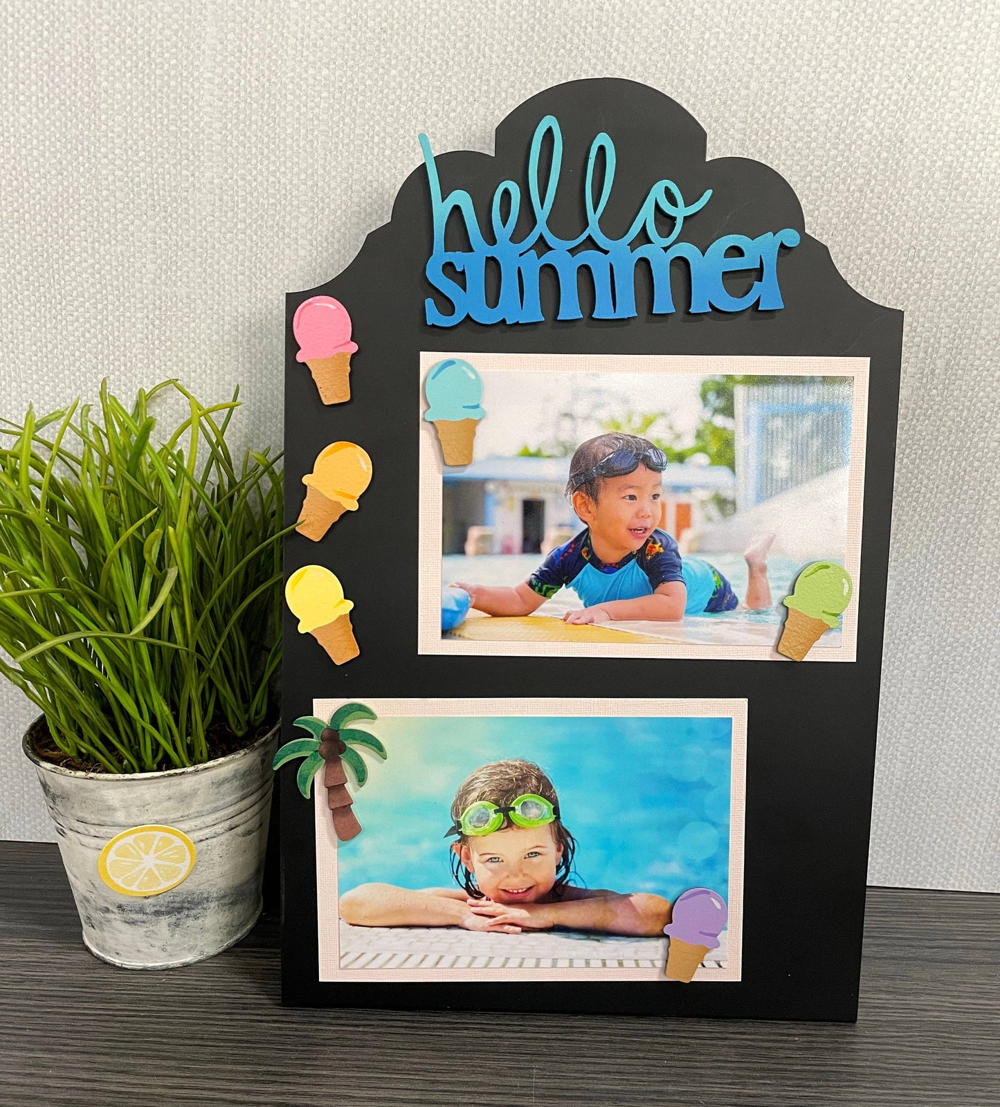 Rainbow Ice Cream Cone Magnets S/6