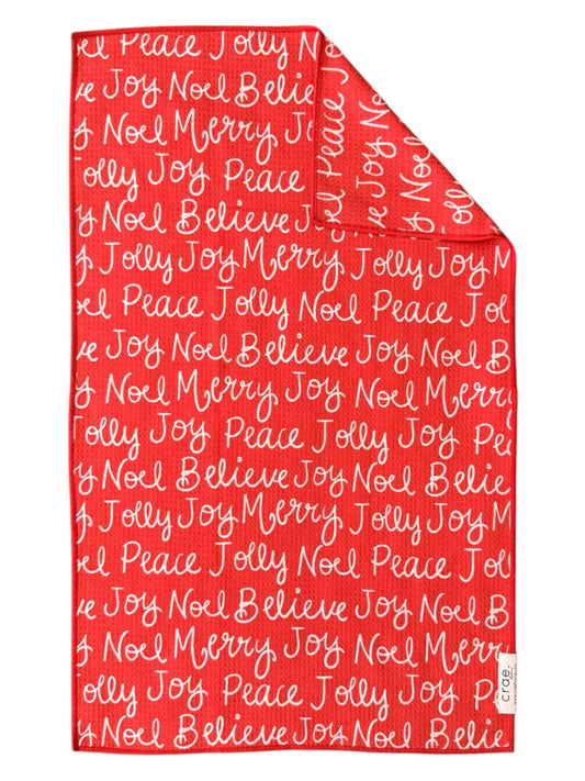 Seasons Greetings: Double-Sided Hand Towel