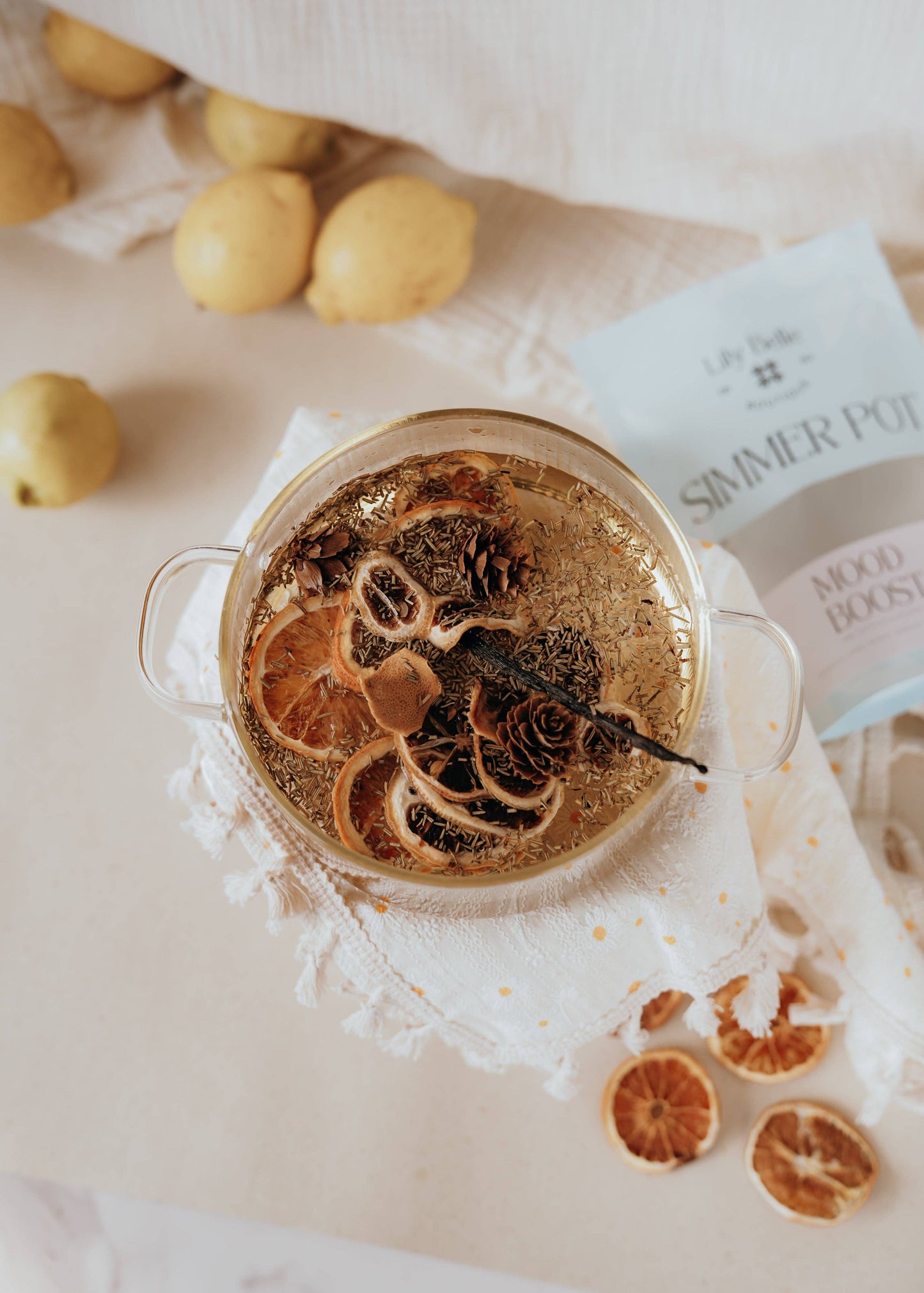 Mood Boost/ Lemon Orange Rosemary Vanilla Simmer Potpourri