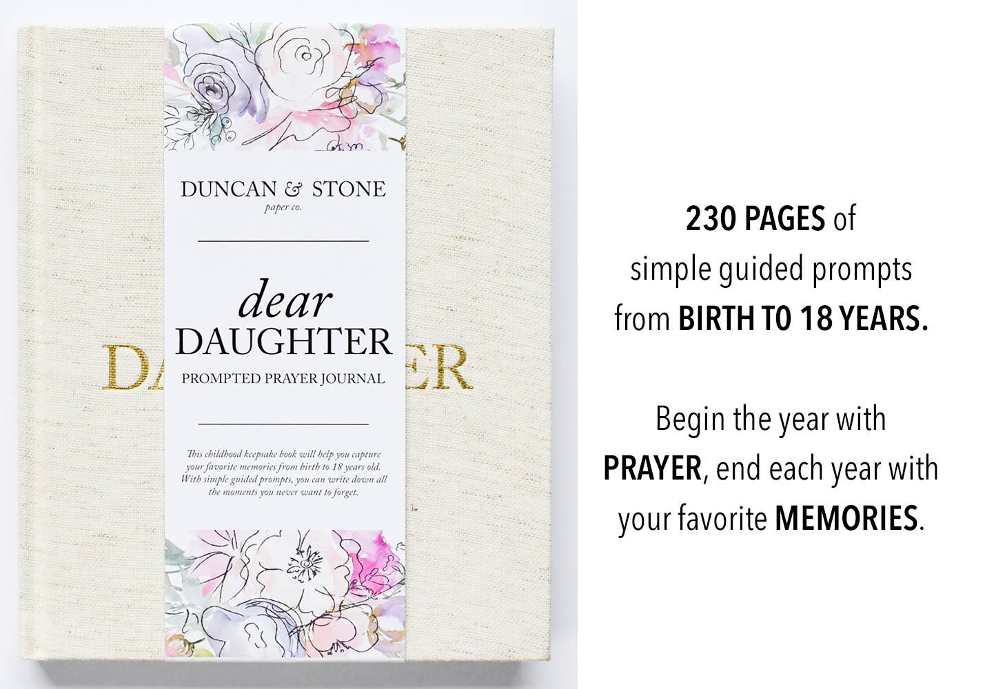 Dear Daughter Childhood Keepsake Book
