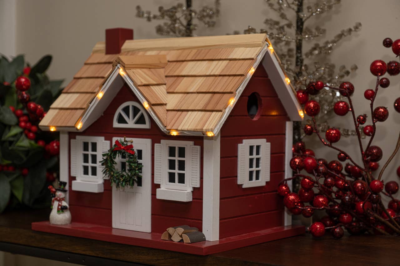 Birdhouse Cape Cottage  w/L.E.D Lights