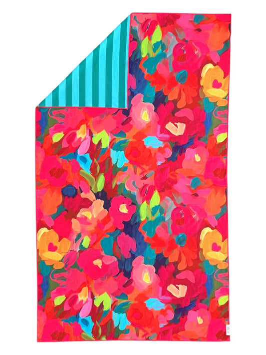 Etching Pool Towel: Reversible