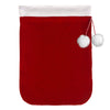 Deluxe Red and White Christmas Santa Bag with Fur Cuff 42-In