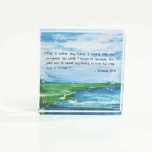 Jeremiah 29:11 Acrylic Scripture Block