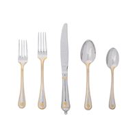 Berry & Thread Polished with Gold Accents Flatware-5pc