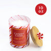 Candy Cane Swirl  Gift Candle