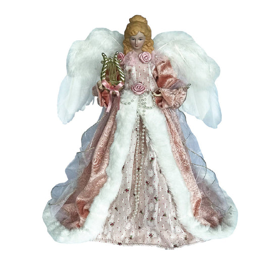 Mauve Victorian Angel Tree Topper
